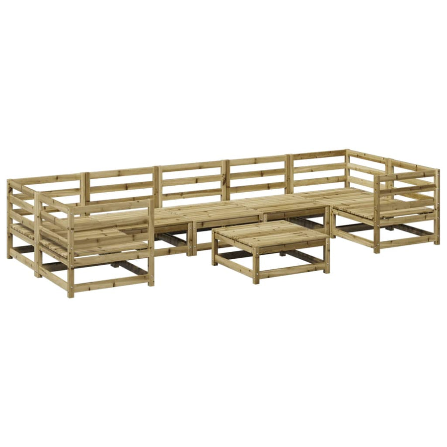8-delige Loungeset geïmpregneerd grenenhout