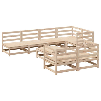 8-delige Loungeset massief grenenhout