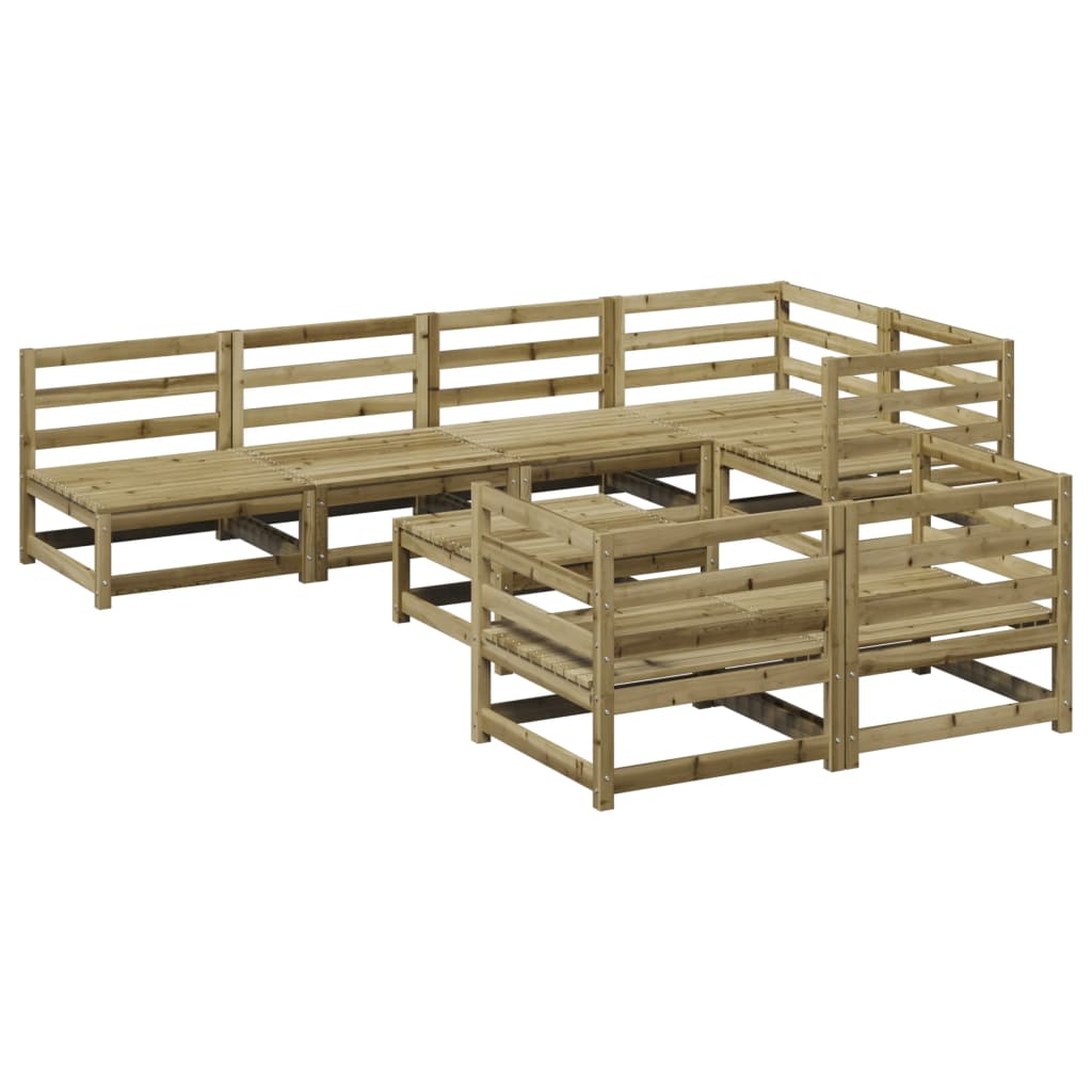 8-delige Loungeset geïmpregneerd grenenhout