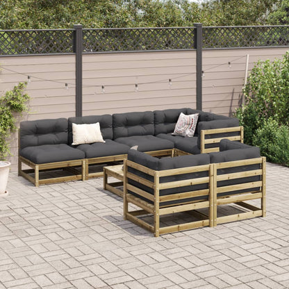 8-delige Loungeset geïmpregneerd grenenhout