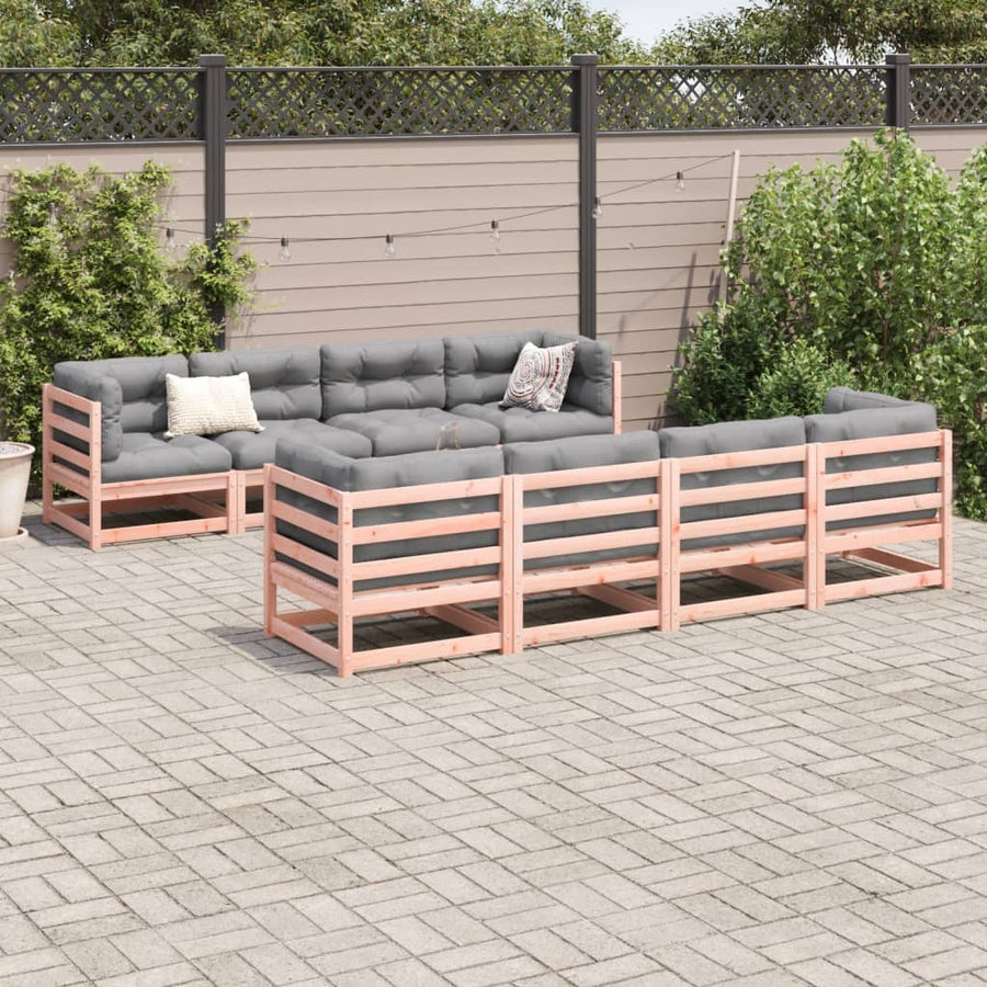 9-delige Loungeset massief douglas vurenhout
