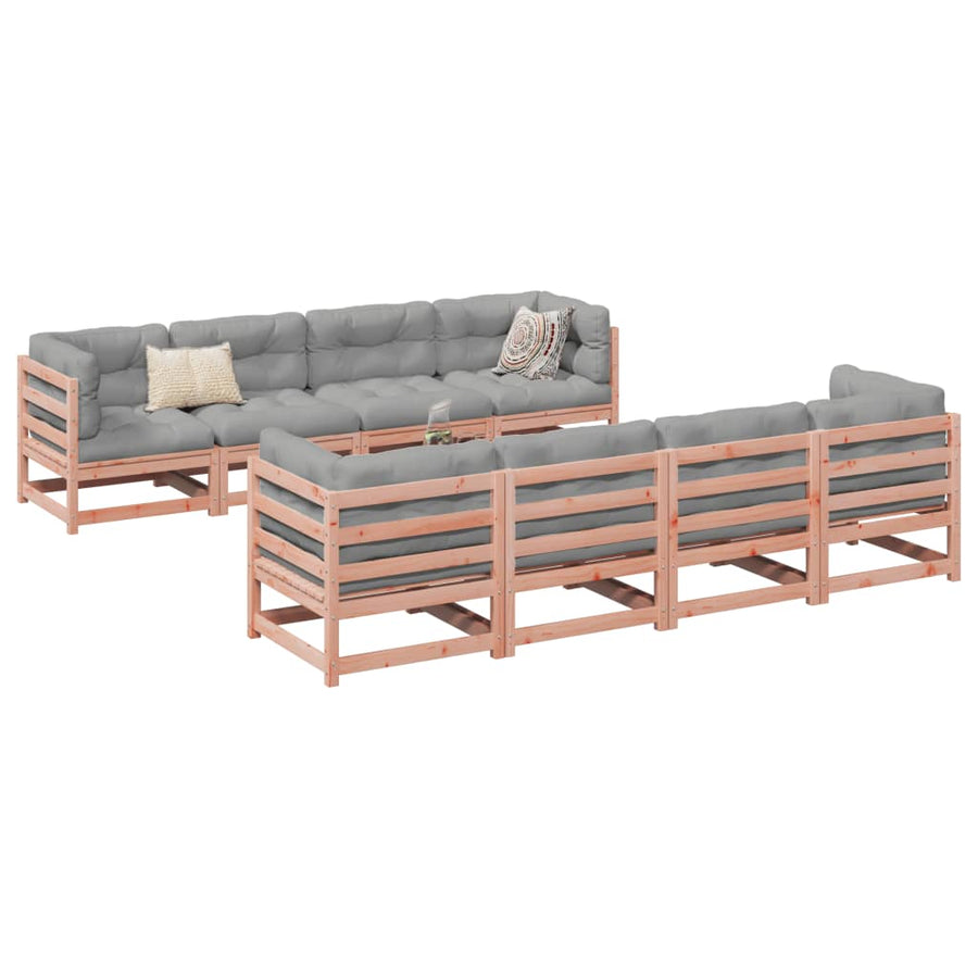 9-delige Loungeset massief douglas vurenhout