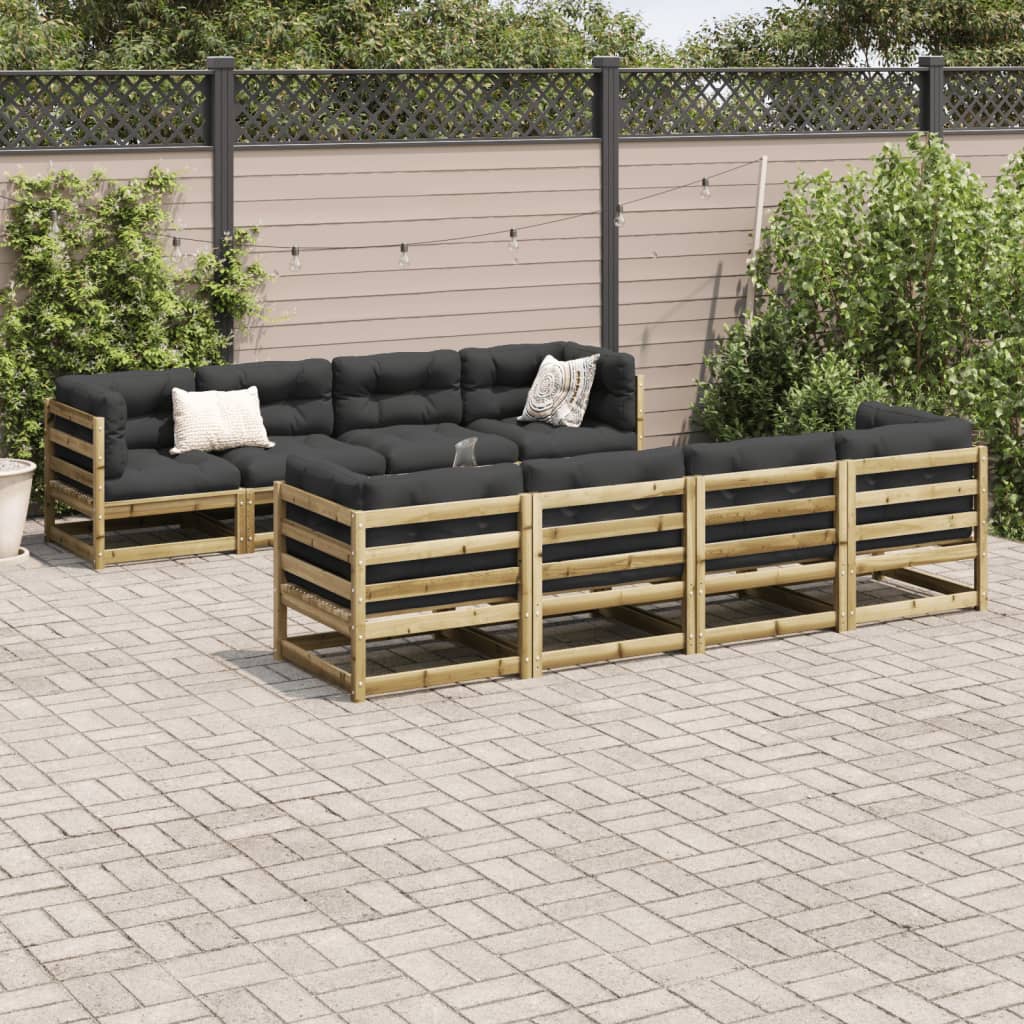 9-delige Loungeset geïmpregneerd grenenhout