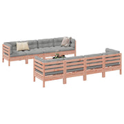 Loungeset 9-delig massief douglas vurenhout
