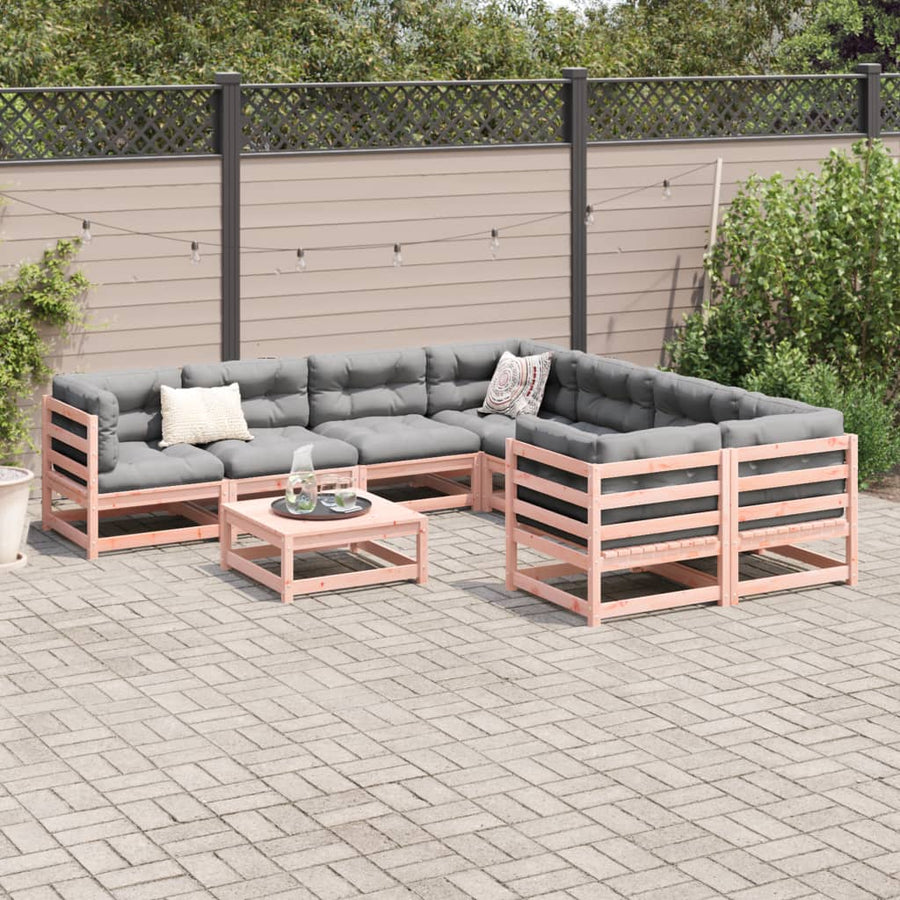 9-delige Loungeset massief douglas vurenhout
