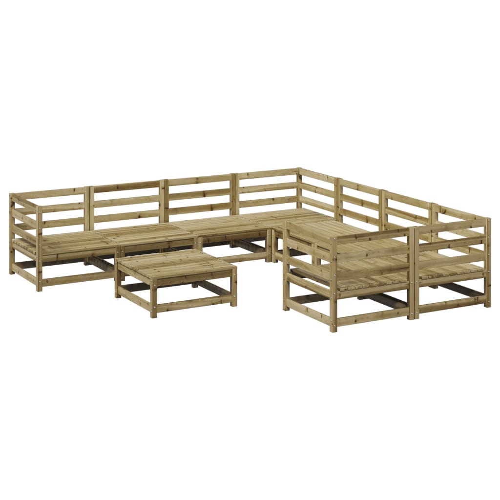 9-delige Loungeset geïmpregneerd grenenhout