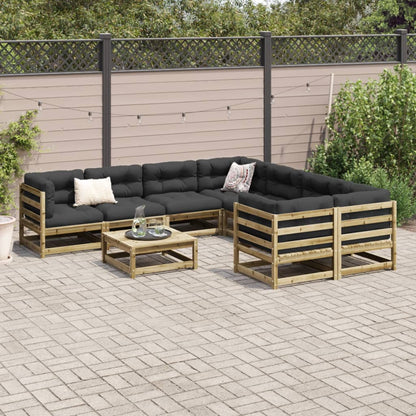 9-delige Loungeset geïmpregneerd grenenhout