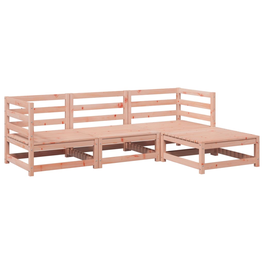 4-delige Loungeset massief douglas vurenhout