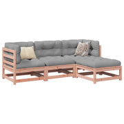 Loungeset massief douglas vurenhout 4-delig