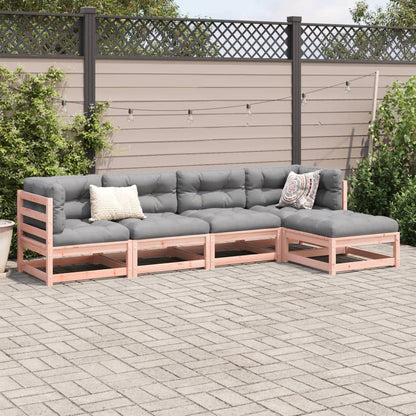 5-delige Loungeset massief douglas vurenhout