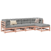 Loungeset 5-delig massief douglas hout