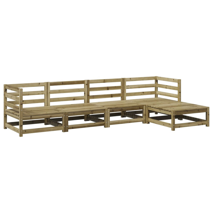 5-delige Loungeset geïmpregneerd grenenhout