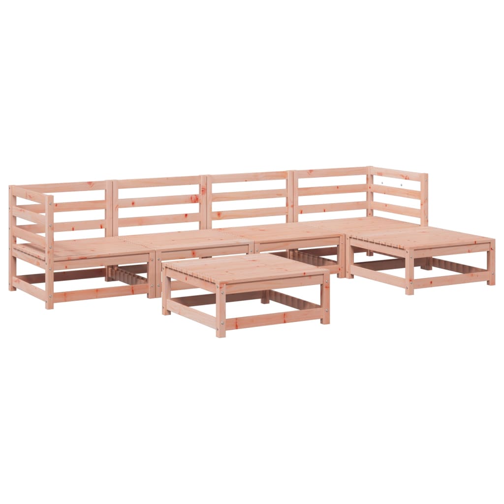 6-delige Loungeset massief douglas vurenhout