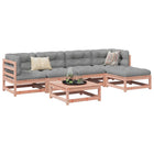 6-piece lounge set solid Douglas fir wood