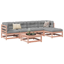 6-delige Loungeset massief douglas vurenhout