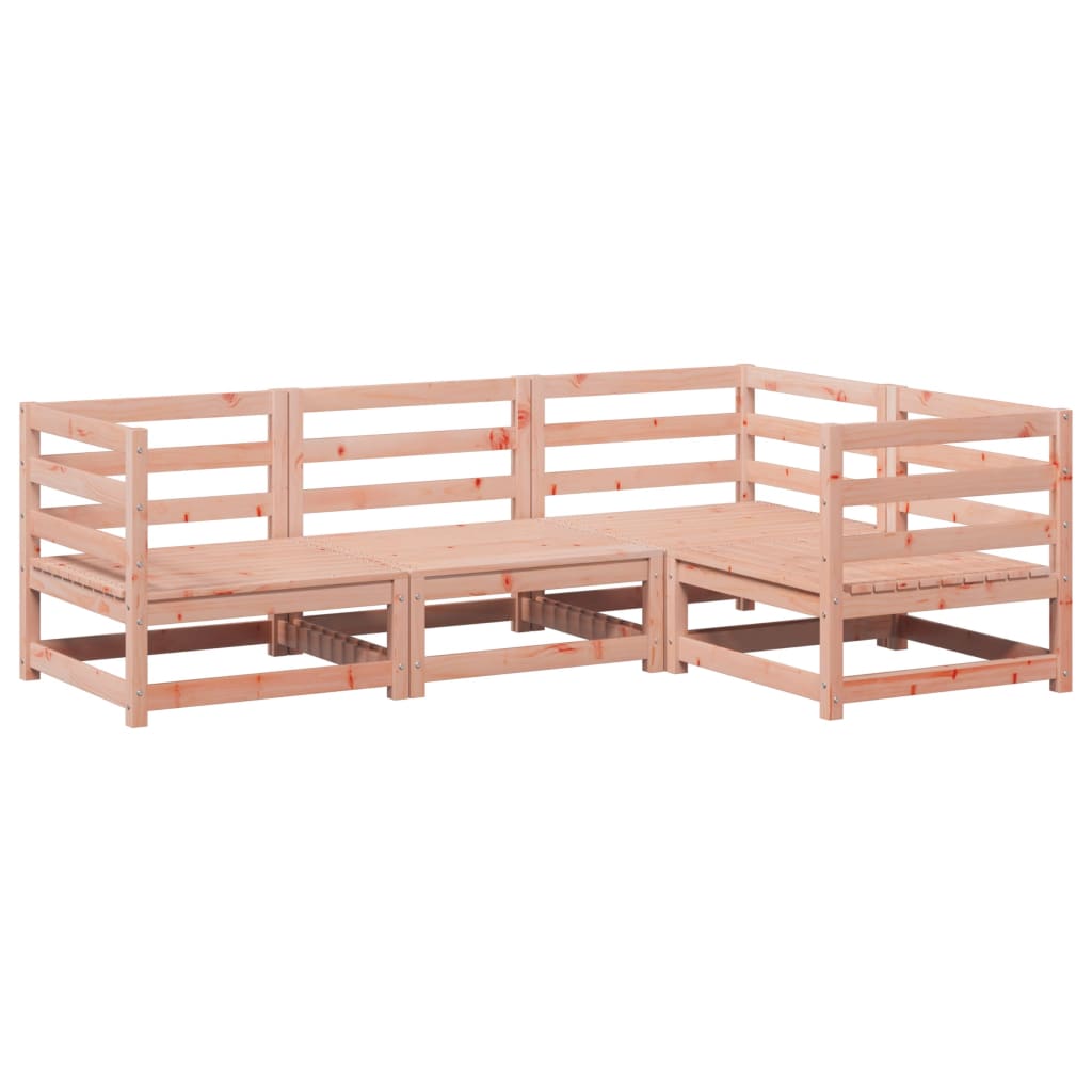 4-delige Loungeset massief douglas vurenhout