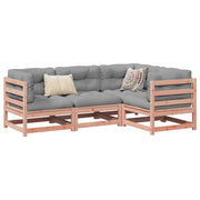 4-piece Loungeset solid Douglas fir wood