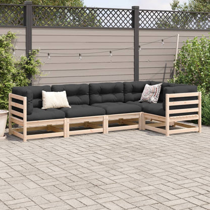 5-delige Loungeset massief grenenhout