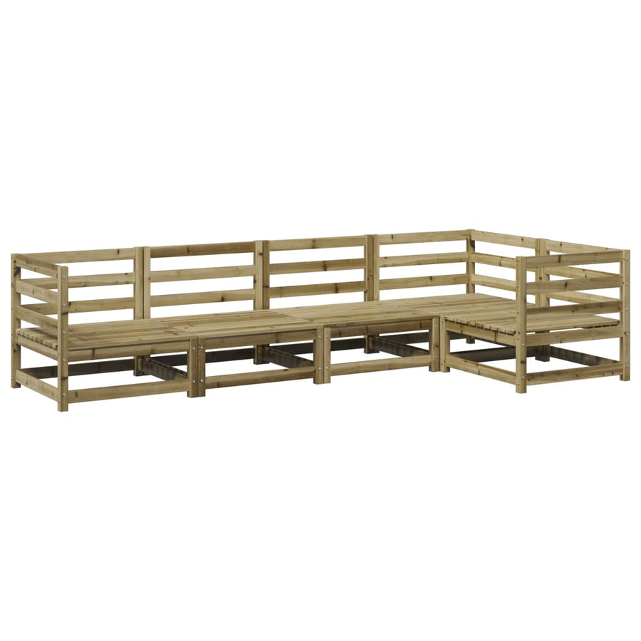 5-delige Loungeset geïmpregneerd grenenhout