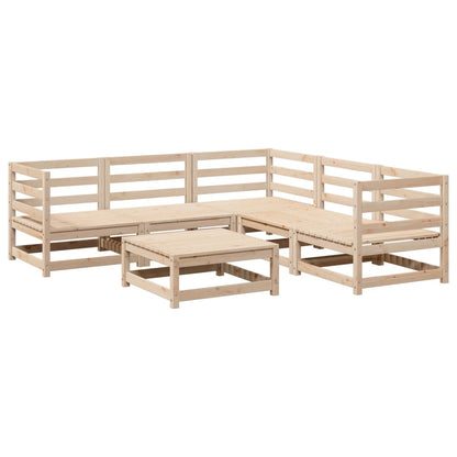 6-delige Loungeset massief grenenhout