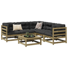 6-delige Loungeset geïmpregneerd grenenhout
