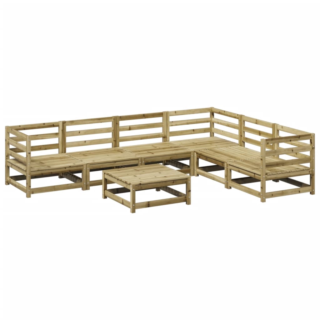 7-delige Loungeset geïmpregneerd grenenhout