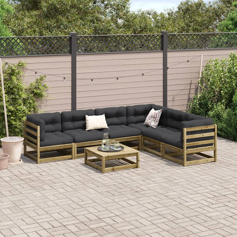 7-delige Loungeset geïmpregneerd grenenhout