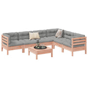 Loungeset 7-delig massief douglas vurenhout