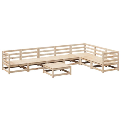 8-delige Loungeset massief grenenhout