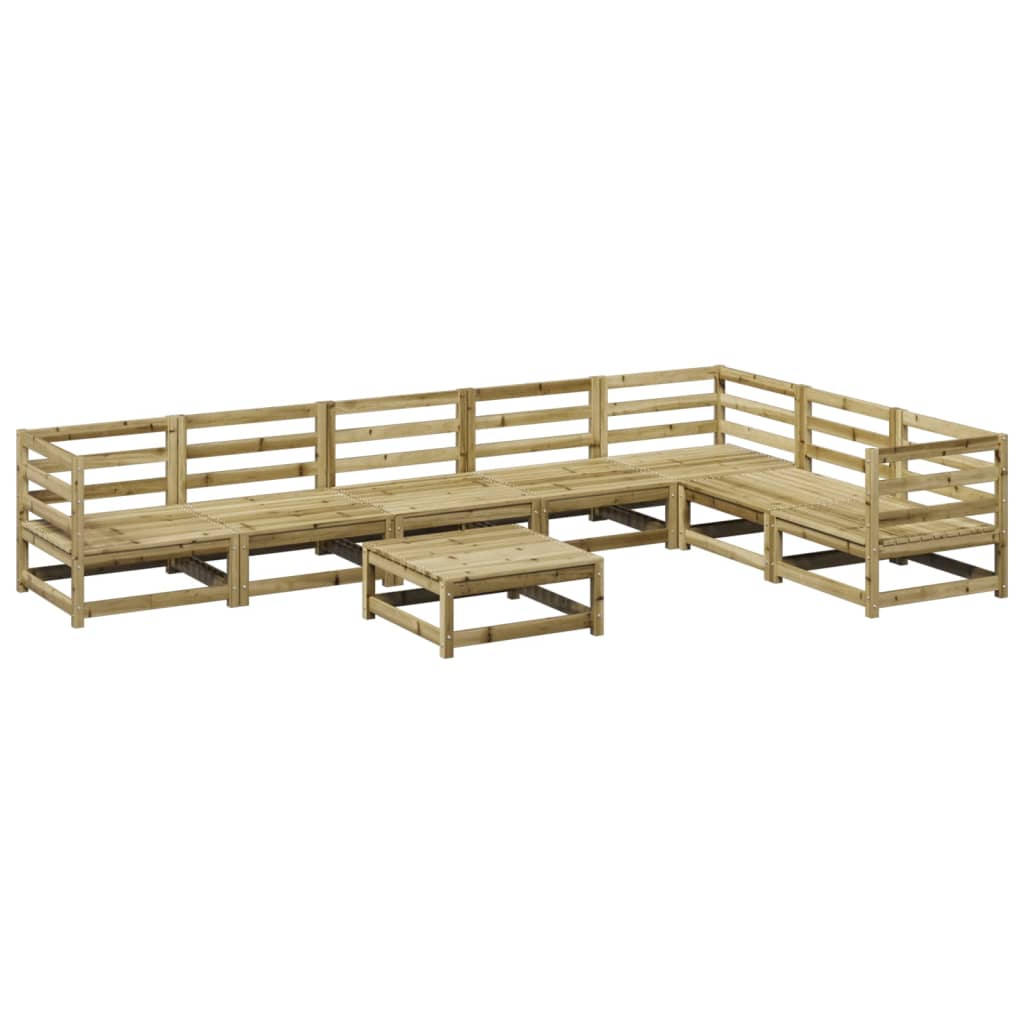 8-delige Loungeset geïmpregneerd grenenhout