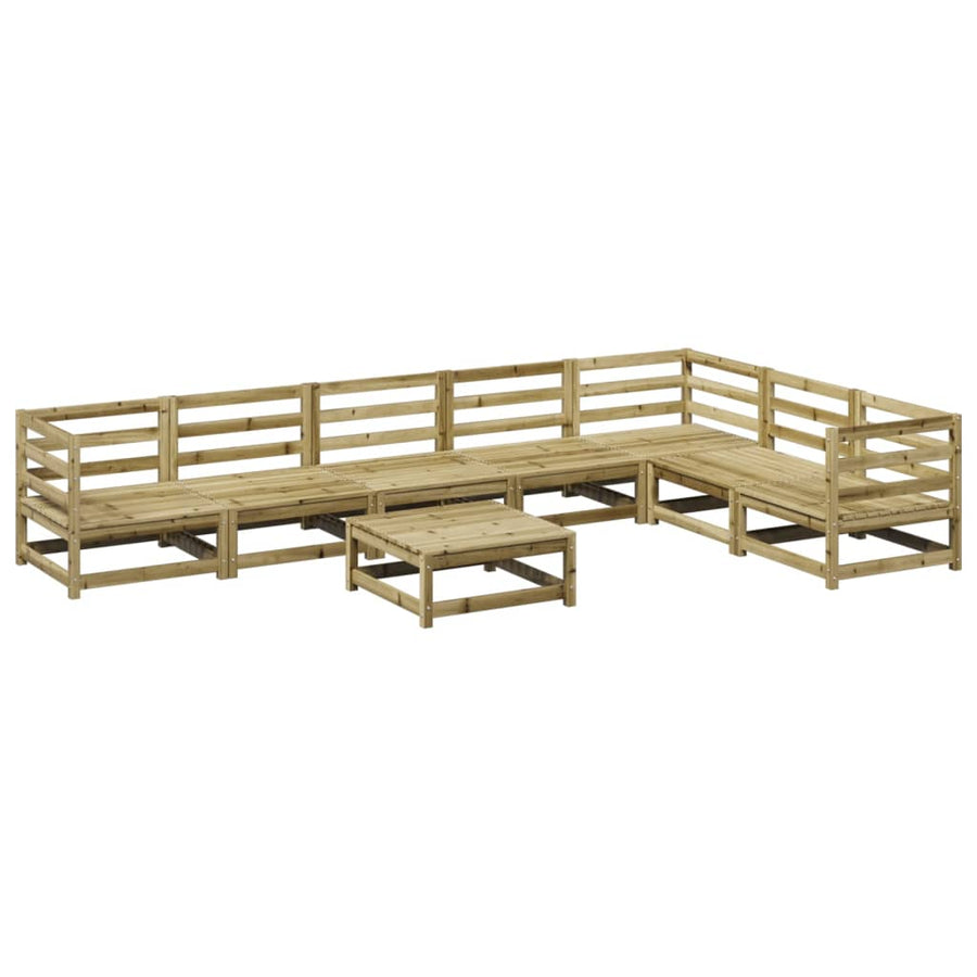 8-delige Loungeset geïmpregneerd grenenhout