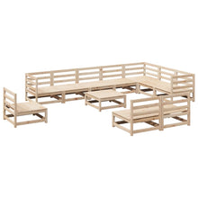 11-delige Loungeset massief grenenhout