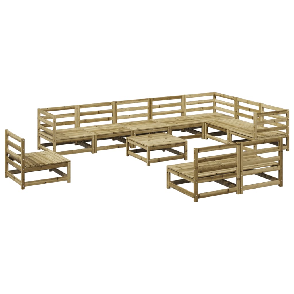 11-delige Loungeset geïmpregneerd grenenhout