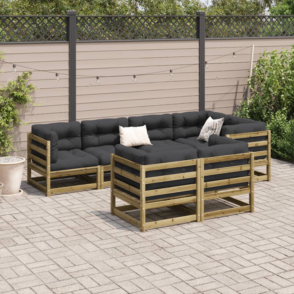 7-delige Loungeset geïmpregneerd grenenhout