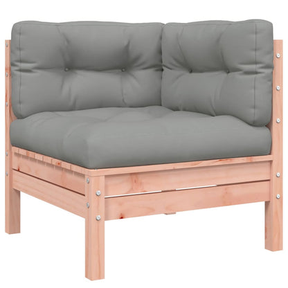 7-delige Loungeset met kussens massief douglas vurenhout