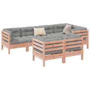 Loungeset 7-delig massief douglas vurenhout