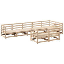 8-delige Loungeset massief grenenhout