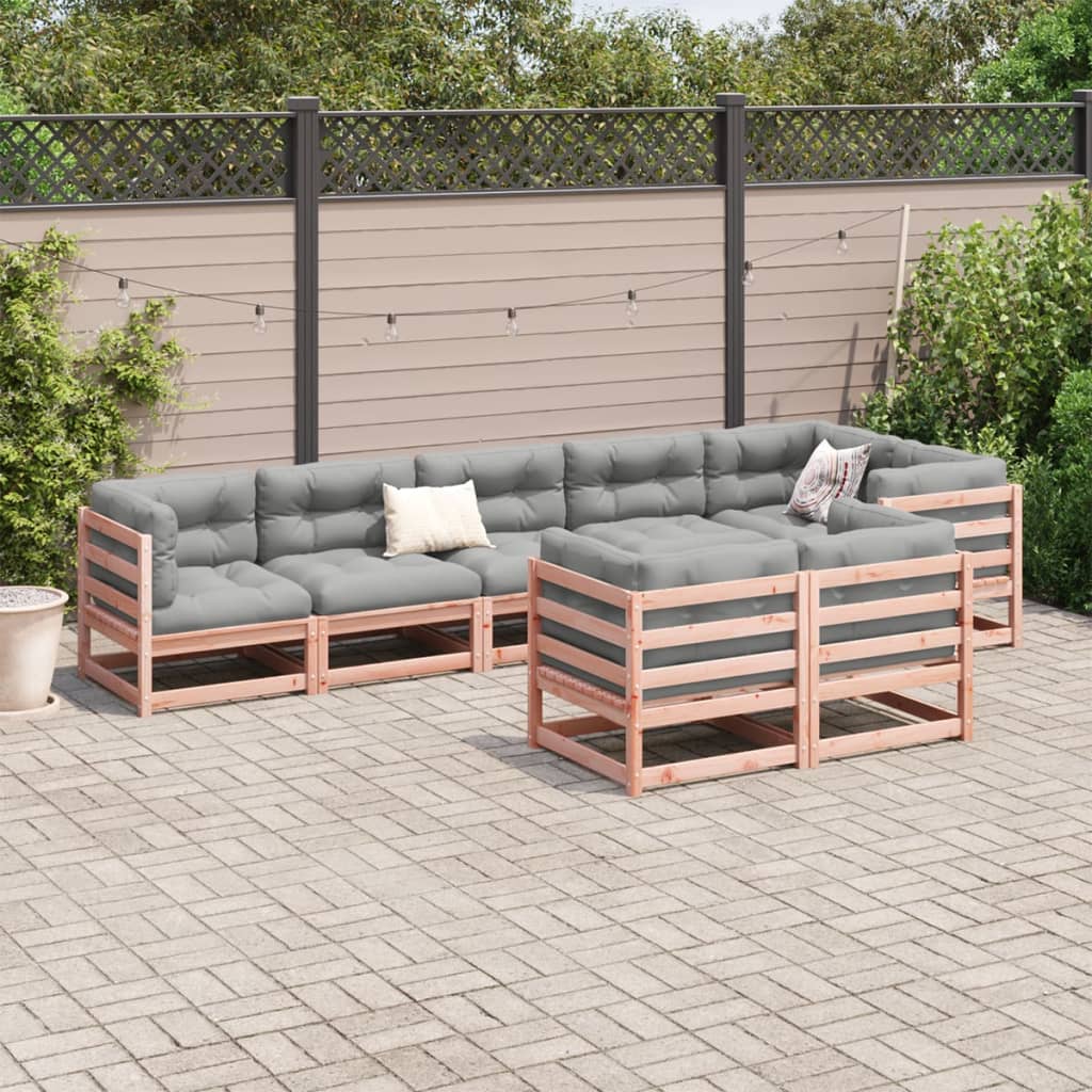 8-delige Loungeset massief douglas vurenhout