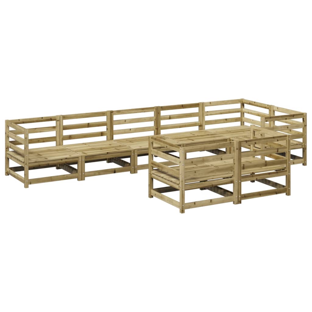 8-delige Loungeset geïmpregneerd grenenhout