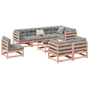 Loungeset 9-delig massief douglas vurenhout