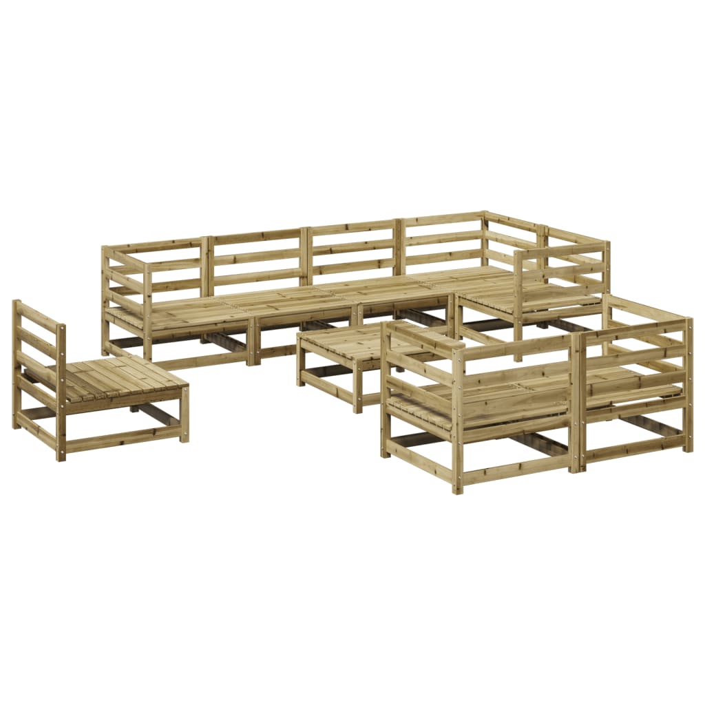 9-delige Loungeset geïmpregneerd grenenhout