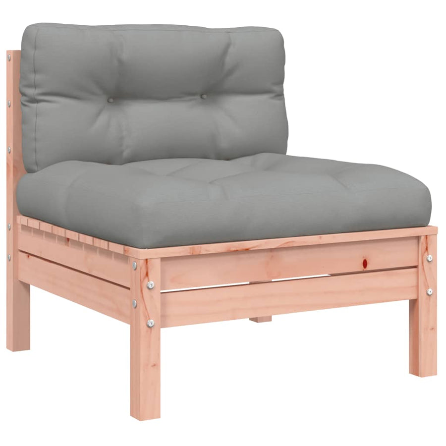 9-delige Loungeset met kussens massief douglas vurenhout