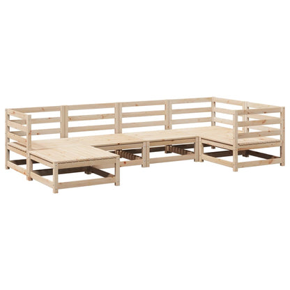 6-delige Loungeset massief grenenhout