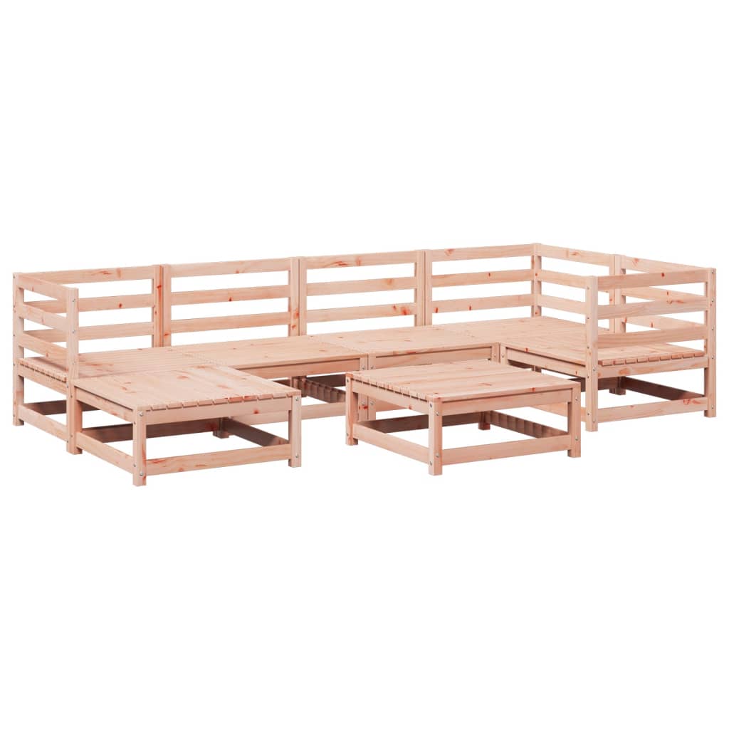 7-delige Loungeset massief douglas vurenhout
