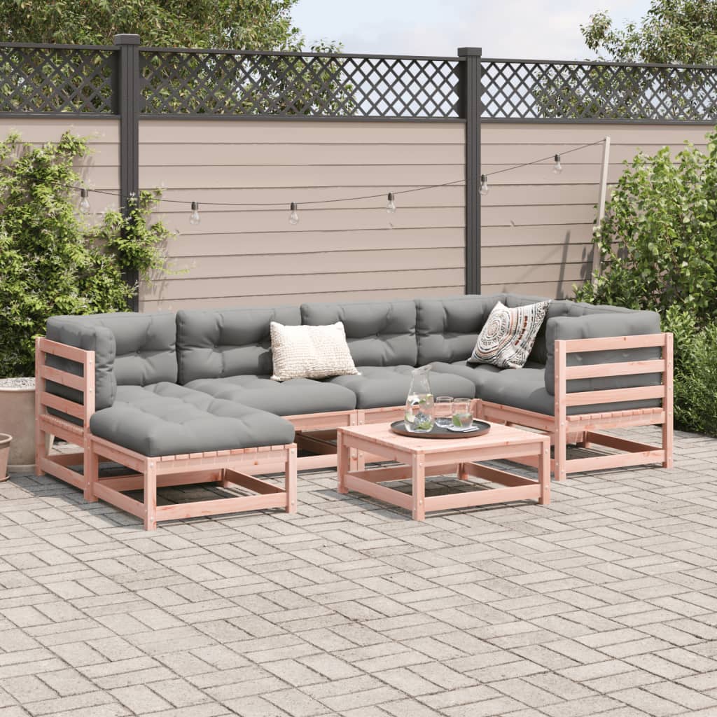 7-delige Loungeset massief douglas vurenhout