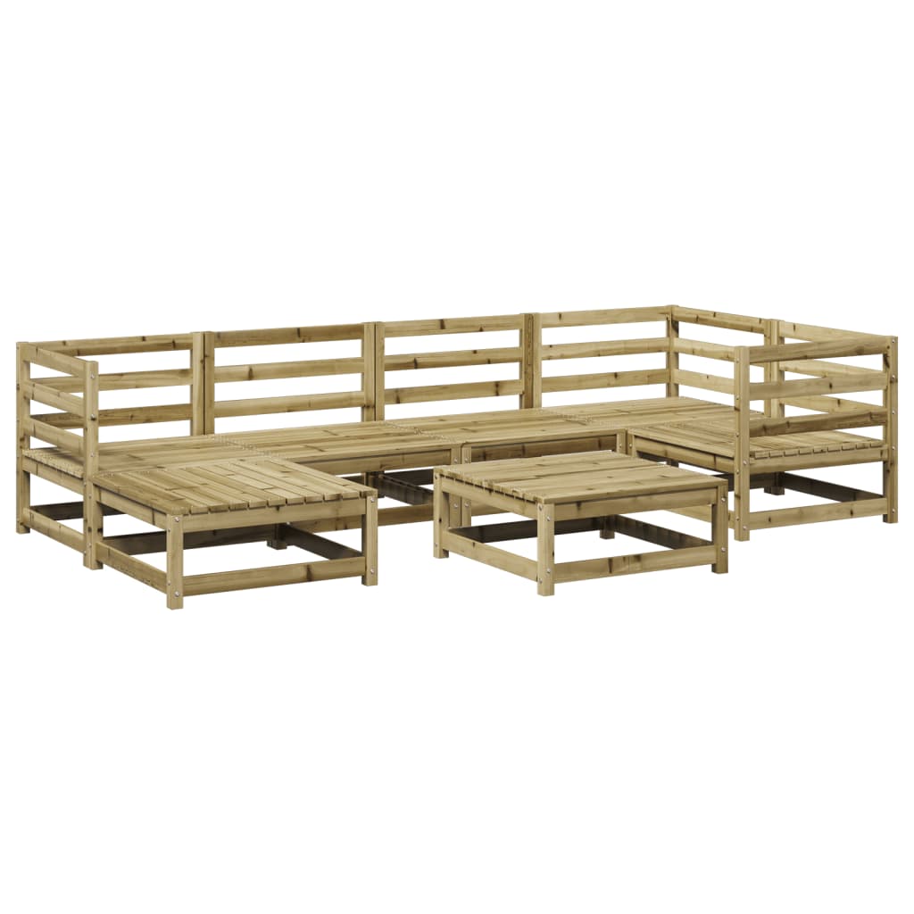 7-delige Loungeset geïmpregneerd grenenhout