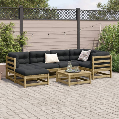 7-delige Loungeset geïmpregneerd grenenhout