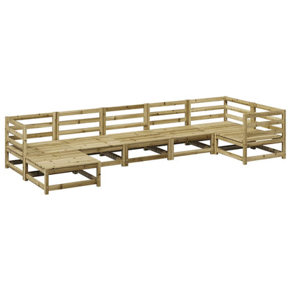 7-delige Loungeset geïmpregneerd grenenhout