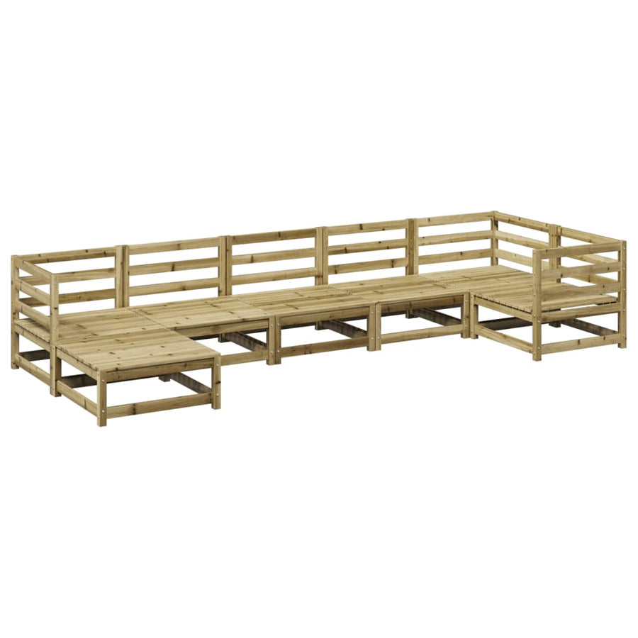 7-delige Loungeset geïmpregneerd grenenhout