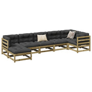 Loungeset 7-delig geïmpregneerd grenenhout